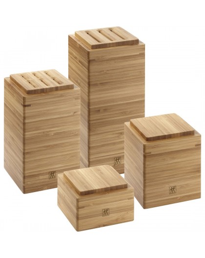 Set of 4 Zwilling bamboo containers