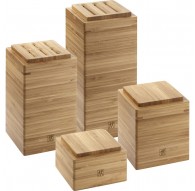 Set of 4 Zwilling bamboo containers