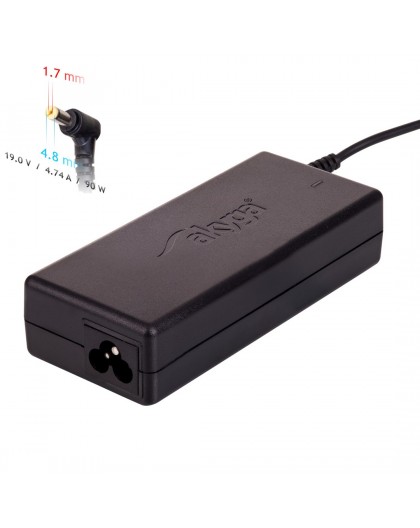 Akyga notebook power adapter AK-ND-08 19V/4.74A 90W 4.8x1.7 mm HP power adapter/inverter Indoor Black