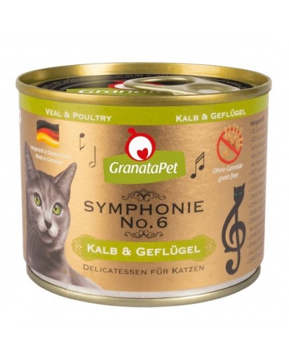 GRANATAPET Symphonie No.6 Veal and poultry - wet cat food - 200g