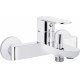 Wall-mounted bathtub mixer