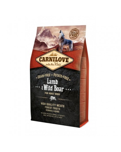 CARNILOVE Adult Lamb and wild boar - dry dog food - 4kg