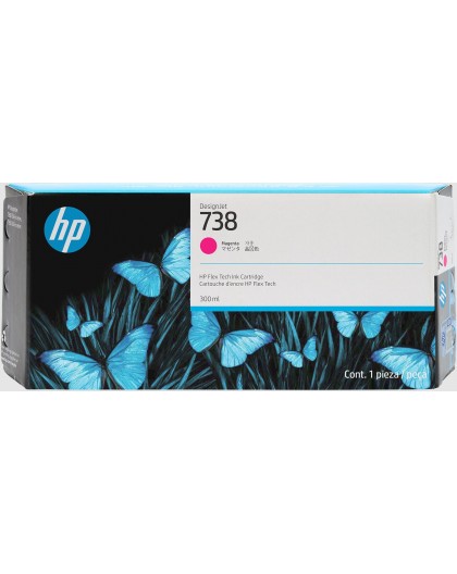HP 738 300-ml Magenta DesignJet Ink Cartridge