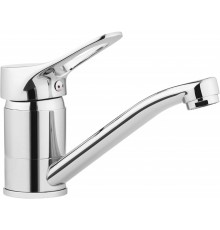 Basin mixer with swivel spout