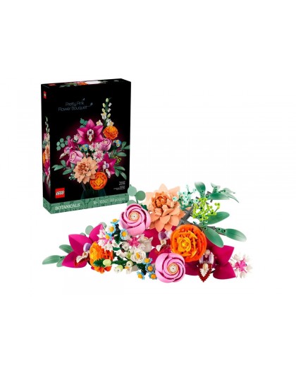 LEGO ICONS 10342 The Botanical Collection - Pretty Pink Flower Bouquet