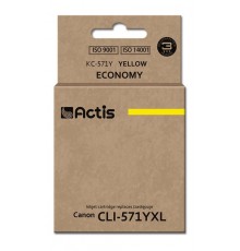 Actis KC-571Y Ink (replacement for Canon CLI-571Y Standard 12 ml yellow)