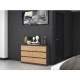 Topeshop M6 120 ANTRACYT/ART chest of drawers
