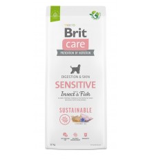BRIT Care Dog Sustainable Sensitive Insect & Fish - dry dog food - 12 kg
