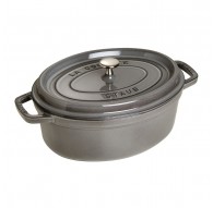 STAUB Oval cast iron pot 3.2l graphite