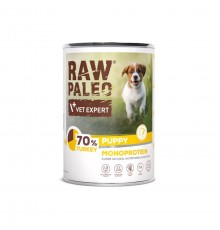 RAW PALEO Puppy Monoprotein Turkey - wet food for puppies - 400 g