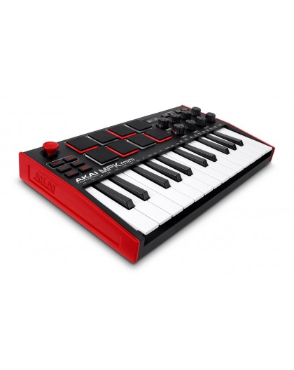 AKAI MPK Mini MK3 Control keyboard Pad controller MIDI USB Black, Red