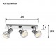 Activejet AJE-BLANKA 3P ceiling lamp
