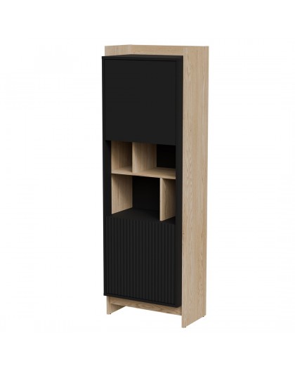 Cama PORTO 59x38x180 display cabinet oak/black