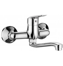 Wall-mounted washbasin mixer