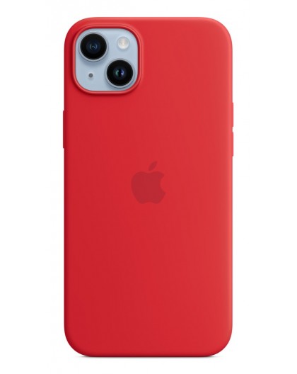 Apple iPhone 14 Plus Silicone Case with MagSafe - (PRODUCT)RED