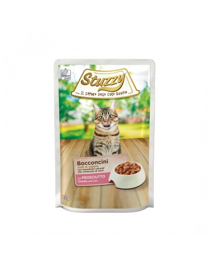STUZZY Chunks with ham - wet cat food - 85g
