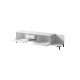 RTV Cabinet MARMO 2D1S1K 195x40x47.5 cm white matt/marble white