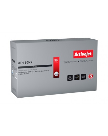 Activejet ATH-80NX Toner (replacement for HP 80X CF280X Supreme 6,900 pages black)