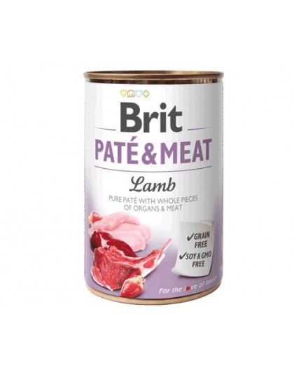 BRIT Paté & Meat with lamb - wet dog food - 400g