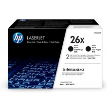 HP 26X 2-pack High Yield Black Original LaserJet Toner Cartridges