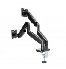 Gembird MA-DA2-06 Desk mounted adjustable double monitor arm 17"-32", black