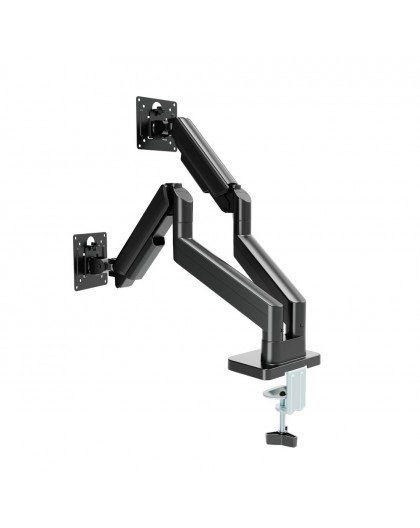 Gembird MA-DA2-06 Desk mounted adjustable double monitor arm 17"-32", black