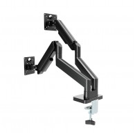 Gembird MA-DA2-06 Desk mounted adjustable double monitor arm 17"-32", black