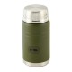 M-Tac UN-R02-750A Food thermos with foldable stainless steel spoon, 750 ml, olive green