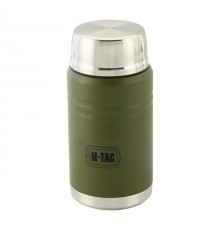 M-Tac UN-R02-750A Food thermos with foldable stainless steel spoon, 750 ml, olive green