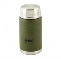M-Tac UN-R02-750A Food thermos with foldable stainless steel spoon, 750 ml, olive green