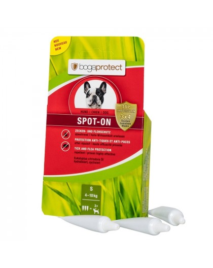 BOGAR Bogaprotect® Spot-on S (4-10 kg) - drops against fleas and ticks for dogs – 3x1.2 ml