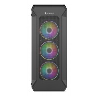 GENESIS Irid 505 ARGB Midi Tower Musta, Läbipaistev