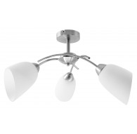 Activejet Classic chandelier pendant ceiling lamp NIKITA nickel triple 3xE27 for living room