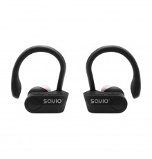 Savio TWS-03 Wireless Bluetooth Earphones, Black