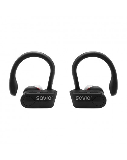 Savio TWS-03 Wireless Bluetooth Earphones, Black