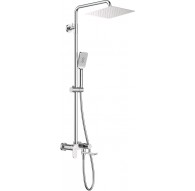 Shower head with bathtub mixer - movable spout
