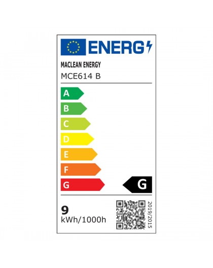 Maclean MCE614 B Dimmable LED Desk Lamp Adjustable Folding 9W IP20 3000K 4500K 6500K Black