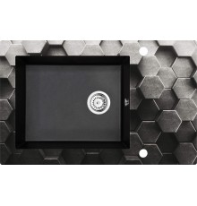 1-bowl glass-granite sink with drainer