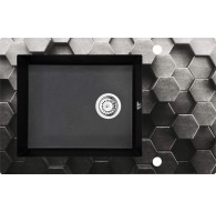 1-bowl glass-granite sink with drainer