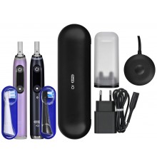 BRAUN ORAL-B ELECTRIC TOOTHBRUSH IO 9N SET DUO BLACK ONYX & ROSE QUARTZ
