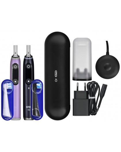 BRAUN ORAL-B ELECTRIC TOOTHBRUSH IO 9N SET DUO BLACK ONYX & ROSE QUARTZ