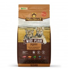 WOLFSBLUT Wide Plain Puppy Horse with sweet potatoes - dry dog food - 12,5kg