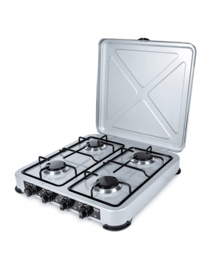 PROMIS KG400 Four-burner gas stove silver