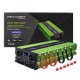 Qoltec Monolith Voltage Converter | Charging the battery | UPS | 2000W | 4000W |12V to 230V |Pure Sine | LCD black-green