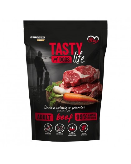 BIOFEED Tasty Dogs Life Beef - wet dog food - 500g