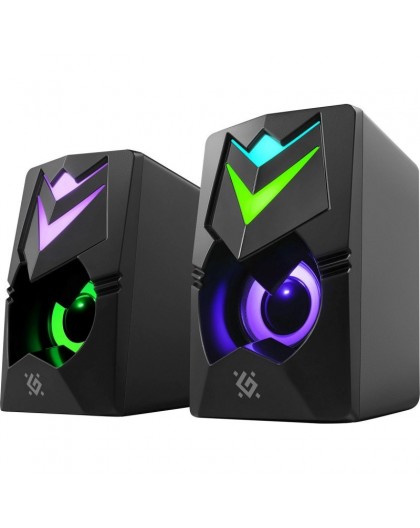PC Speakers 2.0 DEFENDER J4 2.0 6W LED USB black