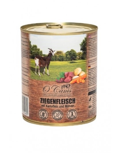 O'CANIS canned dog food- wet food-goat with potatoes - 800 g
