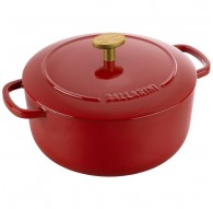 BALLARINI BELLAMONTE Cast iron pot round 2.6 ltr, red
