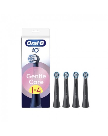 Oral-B iO GentleCare brush heads 4 pcs Black
