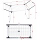 PROMIS MILANO clothes dryer, extendable, additional 4 wings